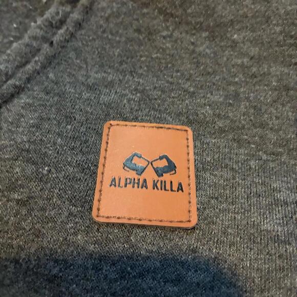 Dark Gray Hooded Sweatshirt with Pocket Mens size XXL - Picture 2 of 4